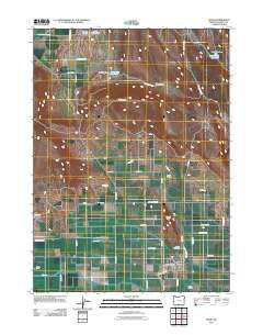 Malin Oregon Historical topographic map, 1:24000 scale, 7.5 X 7.5 Minute, Year 2011