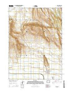 Malin Oregon Current topographic map, 1:24000 scale, 7.5 X 7.5 Minute, Year 2014