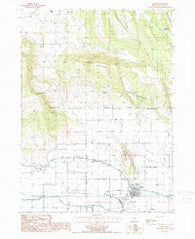 Malin Oregon Historical topographic map, 1:24000 scale, 7.5 X 7.5 Minute, Year 1988