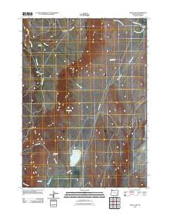 Mann Lake Oregon Historical topographic map, 1:24000 scale, 7.5 X 7.5 Minute, Year 2011