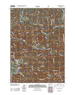 Mapleton Oregon Historical topographic map, 1:24000 scale, 7.5 X 7.5 Minute, Year 2011