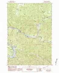 Mapleton Oregon Historical topographic map, 1:24000 scale, 7.5 X 7.5 Minute, Year 1984