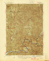 Mapleton Oregon Historical topographic map, 1:62500 scale, 15 X 15 Minute, Year 1945