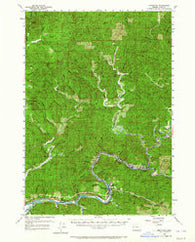 Mapleton Oregon Historical topographic map, 1:62500 scale, 15 X 15 Minute, Year 1957