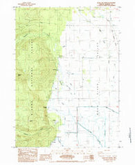 Mares Egg Spring Oregon Historical topographic map, 1:24000 scale, 7.5 X 7.5 Minute, Year 1985
