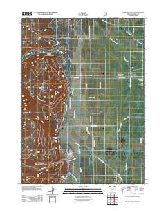 Mares Egg Spring Oregon Historical topographic map, 1:24000 scale, 7.5 X 7.5 Minute, Year 2011