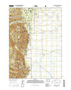 Mares Egg Spring Oregon Current topographic map, 1:24000 scale, 7.5 X 7.5 Minute, Year 2014