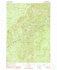 Marial Oregon Historical topographic map, 1:24000 scale, 7.5 X 7.5 Minute, Year 1989