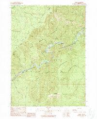 Marial Oregon Historical topographic map, 1:24000 scale, 7.5 X 7.5 Minute, Year 1989