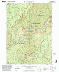 Marial Oregon Historical topographic map, 1:24000 scale, 7.5 X 7.5 Minute, Year 1998