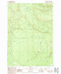 Marion Forks Oregon Historical topographic map, 1:24000 scale, 7.5 X 7.5 Minute, Year 1988