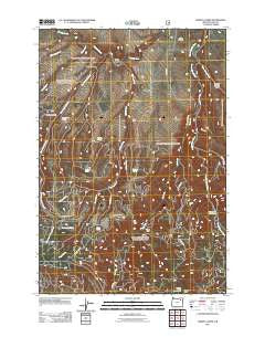 Marley Creek Oregon Historical topographic map, 1:24000 scale, 7.5 X 7.5 Minute, Year 2011