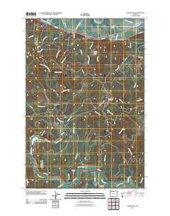 Marshland Oregon Historical topographic map, 1:24000 scale, 7.5 X 7.5 Minute, Year 2011