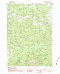 Marys Peak Oregon Historical topographic map, 1:24000 scale, 7.5 X 7.5 Minute, Year 1984