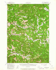 Marys Peak Oregon Historical topographic map, 1:62500 scale, 15 X 15 Minute, Year 1957