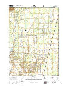 Masten Butte Oregon Current topographic map, 1:24000 scale, 7.5 X 7.5 Minute, Year 2014