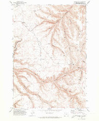 Matney Flat Oregon Historical topographic map, 1:24000 scale, 7.5 X 7.5 Minute, Year 1970