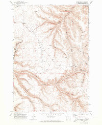 Matney Flat Oregon Historical topographic map, 1:24000 scale, 7.5 X 7.5 Minute, Year 1970