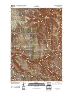 Matney Flat Oregon Historical topographic map, 1:24000 scale, 7.5 X 7.5 Minute, Year 2011