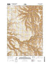 Matney Flat Oregon Current topographic map, 1:24000 scale, 7.5 X 7.5 Minute, Year 2014