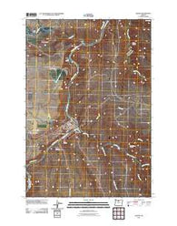 Maupin Oregon Historical topographic map, 1:24000 scale, 7.5 X 7.5 Minute, Year 2011