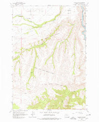 Maupin SW Oregon Historical topographic map, 1:24000 scale, 7.5 X 7.5 Minute, Year 1962