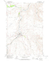 Maupin Oregon Historical topographic map, 1:24000 scale, 7.5 X 7.5 Minute, Year 1962