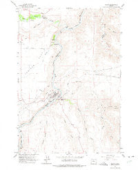 Maupin Oregon Historical topographic map, 1:24000 scale, 7.5 X 7.5 Minute, Year 1962