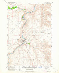 Maupin Oregon Historical topographic map, 1:24000 scale, 7.5 X 7.5 Minute, Year 1962