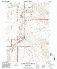 Maupin Oregon Historical topographic map, 1:24000 scale, 7.5 X 7.5 Minute, Year 1996