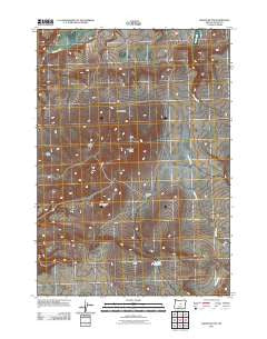 Maupin Butte Oregon Historical topographic map, 1:24000 scale, 7.5 X 7.5 Minute, Year 2011