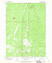 Mazama Oregon Historical topographic map, 1:24000 scale, 7.5 X 7.5 Minute, Year 1967