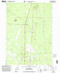 Mazama Oregon Historical topographic map, 1:24000 scale, 7.5 X 7.5 Minute, Year 1999