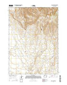 McCain Creek Oregon Current topographic map, 1:24000 scale, 7.5 X 7.5 Minute, Year 2014