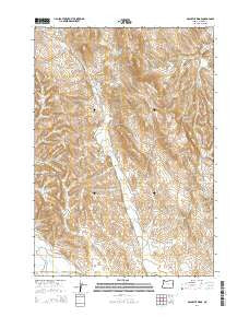 McCarthy Ridge Oregon Current topographic map, 1:24000 scale, 7.5 X 7.5 Minute, Year 2014