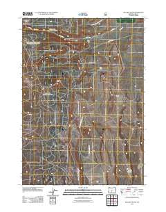 McCarty Butte Oregon Historical topographic map, 1:24000 scale, 7.5 X 7.5 Minute, Year 2011