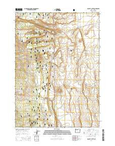 McCarty Butte Oregon Current topographic map, 1:24000 scale, 7.5 X 7.5 Minute, Year 2014