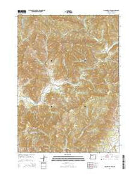 McConville Peak Oregon Current topographic map, 1:24000 scale, 7.5 X 7.5 Minute, Year 2014