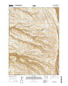 McCoy Ridge Oregon Current topographic map, 1:24000 scale, 7.5 X 7.5 Minute, Year 2014