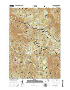 McCredie Springs Oregon Current topographic map, 1:24000 scale, 7.5 X 7.5 Minute, Year 2014