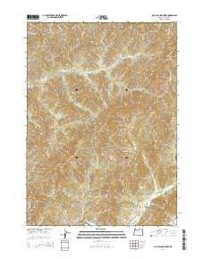 McCullough Creek Oregon Current topographic map, 1:24000 scale, 7.5 X 7.5 Minute, Year 2014