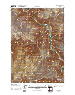 McDonald Oregon Historical topographic map, 1:24000 scale, 7.5 X 7.5 Minute, Year 2011