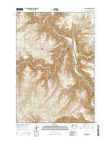 McDonald Oregon Current topographic map, 1:24000 scale, 7.5 X 7.5 Minute, Year 2014