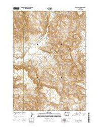 McEwen Butte Oregon Current topographic map, 1:24000 scale, 7.5 X 7.5 Minute, Year 2014