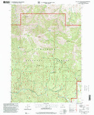 Mc Clellan Mountain Oregon Historical topographic map, 1:24000 scale, 7.5 X 7.5 Minute, Year 1998
