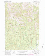 Mc Clellan Mtn Oregon Historical topographic map, 1:24000 scale, 7.5 X 7.5 Minute, Year 1972