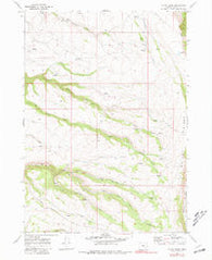 Mc Coy Ridge Oregon Historical topographic map, 1:24000 scale, 7.5 X 7.5 Minute, Year 1968
