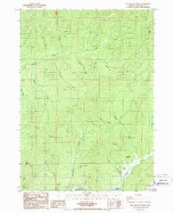 Mc Cullough Creek Oregon Historical topographic map, 1:24000 scale, 7.5 X 7.5 Minute, Year 1986