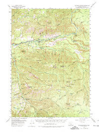 Mc Kenzie Bridge Oregon Historical topographic map, 1:62500 scale, 15 X 15 Minute, Year 1955