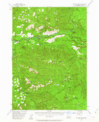 Mc Kenzie Bridge Oregon Historical topographic map, 1:62500 scale, 15 X 15 Minute, Year 1955